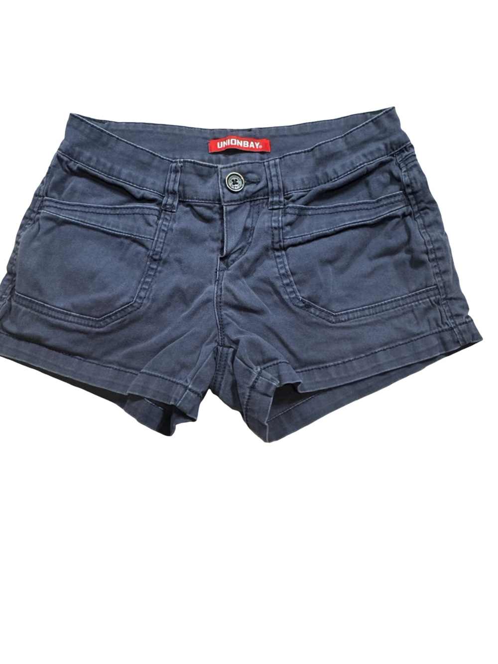 UNIONBAY Navy Cotton Blend Women's Shorts